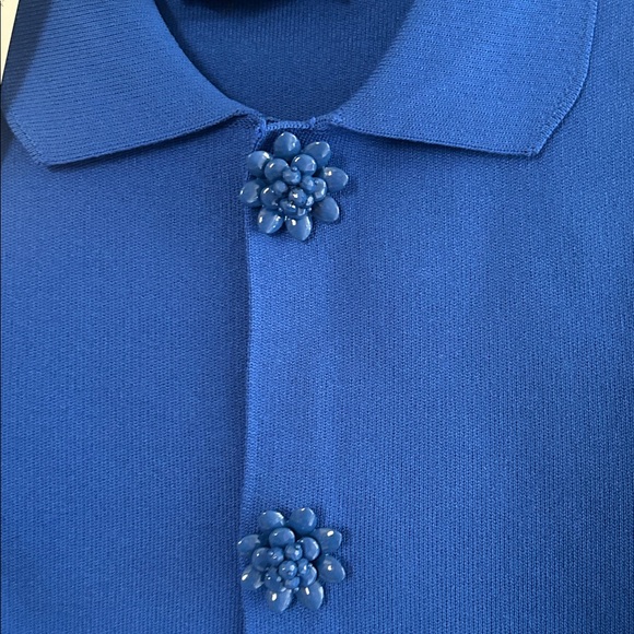 Zara Knit Cardigan Top with Beaded Buttons Size M - Picture 5 of 5